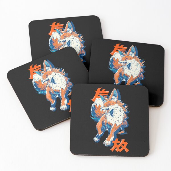 Item preview, Fox Beast – Retro Japanese Yokai Art in Vintage Manga Style designed and sold by VYNROX.