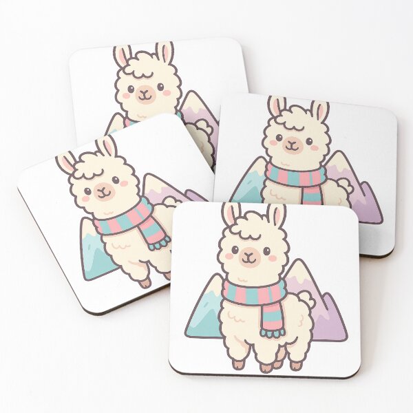 Artikelvorschau, Cute Playful Llama Sticker entworfen und verkauft von StickMint.