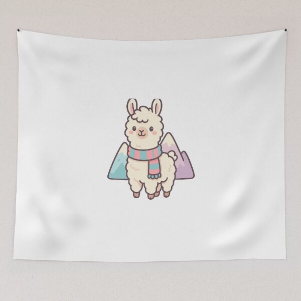 Artikelvorschau, Cute Playful Llama Sticker entworfen und verkauft von StickMint.