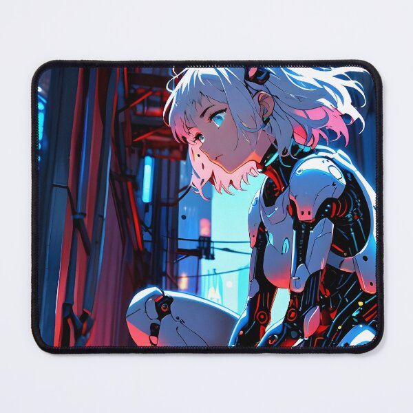 Item preview, ECHO: Dynamic Cyberpunk Crouch | Cute Cyberpunk Anime Girl designed and sold by Sytrics.