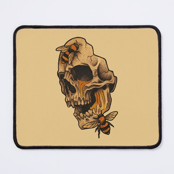 Item preview, honeycomb skull tattoo designed and sold by SailorsInk.