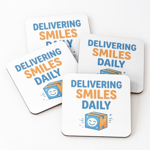 Item preview, Delivering Smiles Daily – Delivery Driver Design designed and sold by DreamyDesigns17.