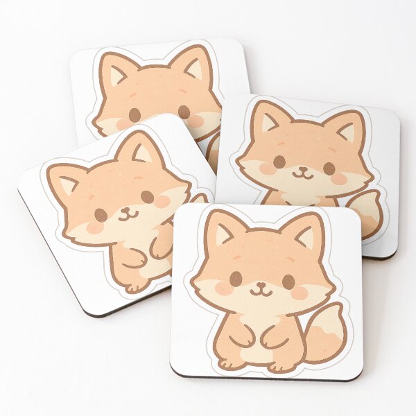 Item preview, Aesthetic Happy Fox Sticker designed and sold by StickMint.