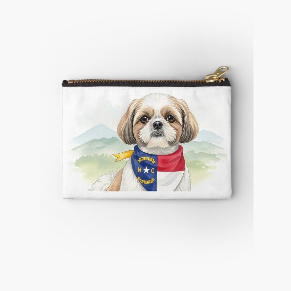 Item preview, Watercolor Shih Tzu with North Carolina Bandana designed and sold by josiasalves65.