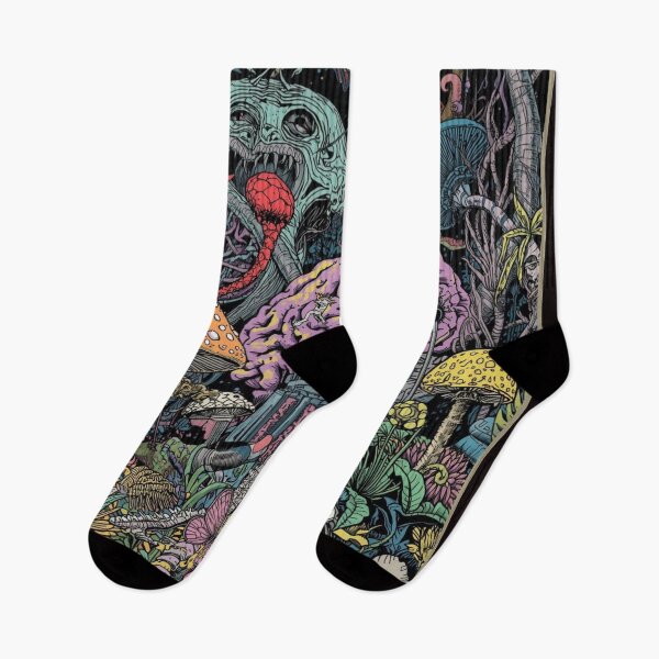 Item preview, Psychedelic Brain Garden – Cosmic Mind Jungle Sci-Fi Art designed and sold by RebelDropAlternative.