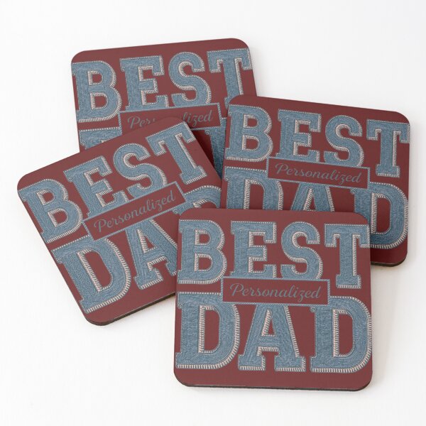 Item preview, Best Dad Personalized – Embroidered Denim Style Design designed and sold by ManhattanStyle.
