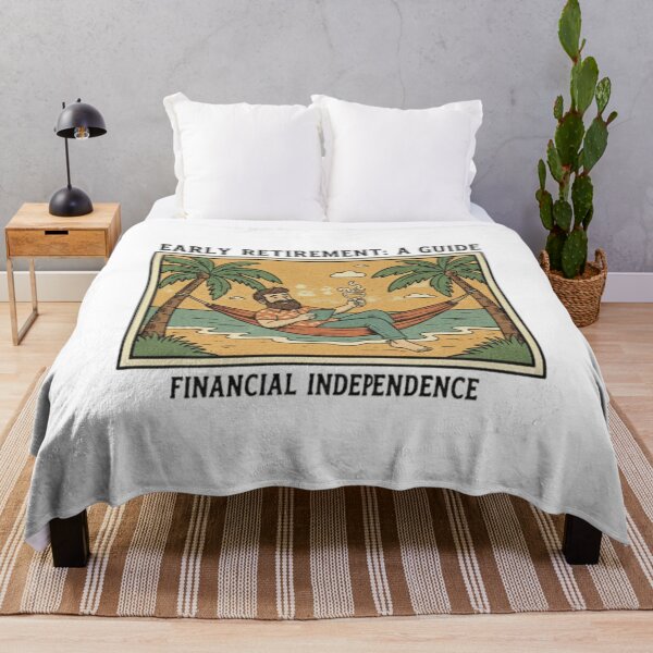 Item preview, Early Retirement Goals: Retro FIRE Beach Life Art designed and sold by MonaRose_Art.