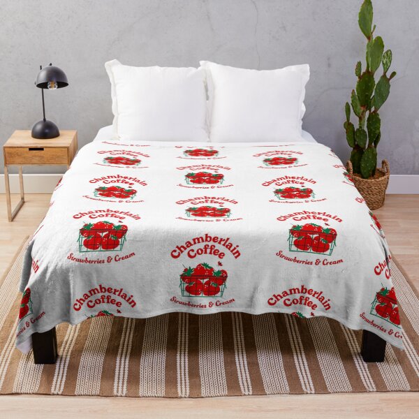 Item preview, strawberries print designed and sold by delicate-pov.