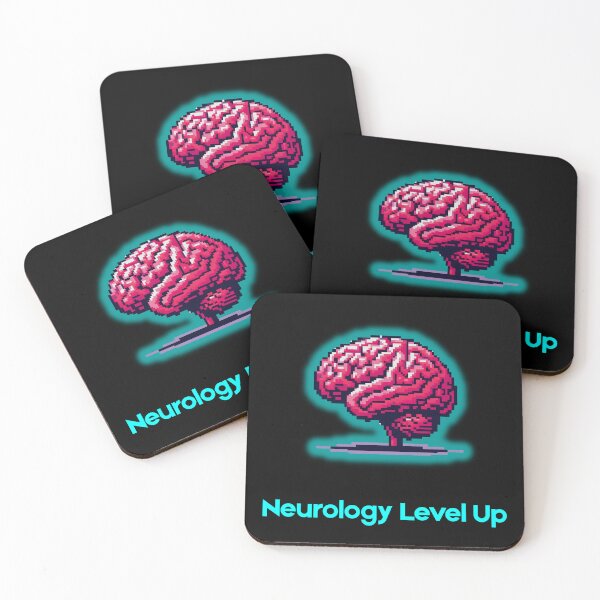 Item preview, Retro Pixel Art Brain - Neurology Level Up designed and sold by JonyDG.