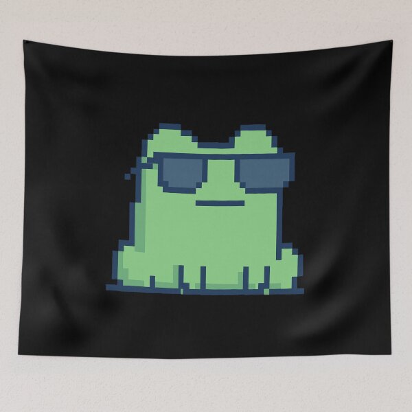 Item preview, Pixel frog with sunglasses designed and sold by PixelMarrero.
