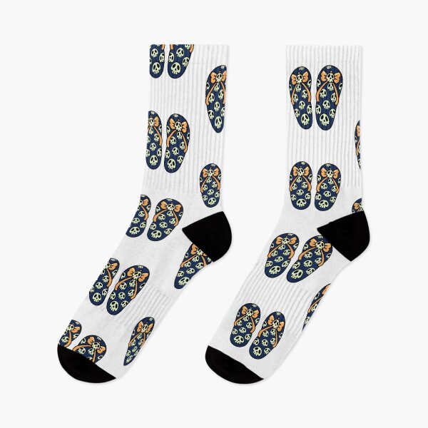 Item preview, Cute Skull Flip Flops – Spooky Halloween Slippers with Bows and Skulls designed and sold by Horrify.
