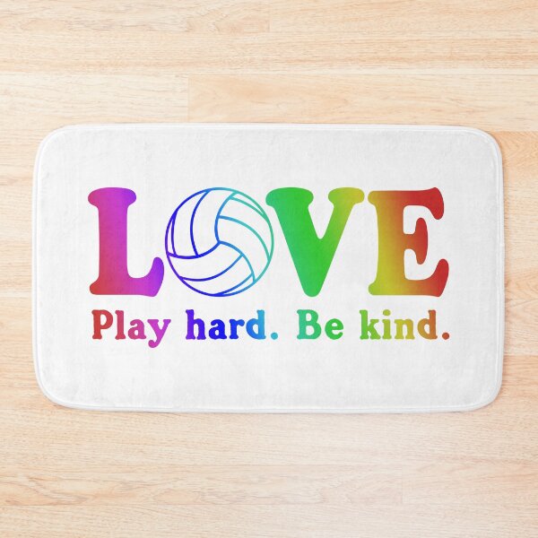 Item preview, LOVE Volleyball Rainbow – Play Hard Be Kind Design designed and sold by furrydrool.