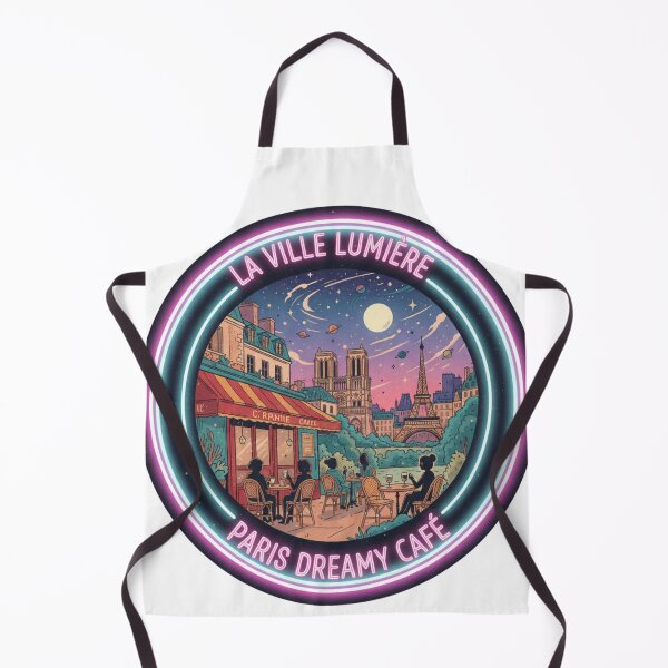 Item preview, Paris Dreamy Café Scene – Cosmic Landmarks & Eiffel Tower Edition  designed and sold by Tily360.