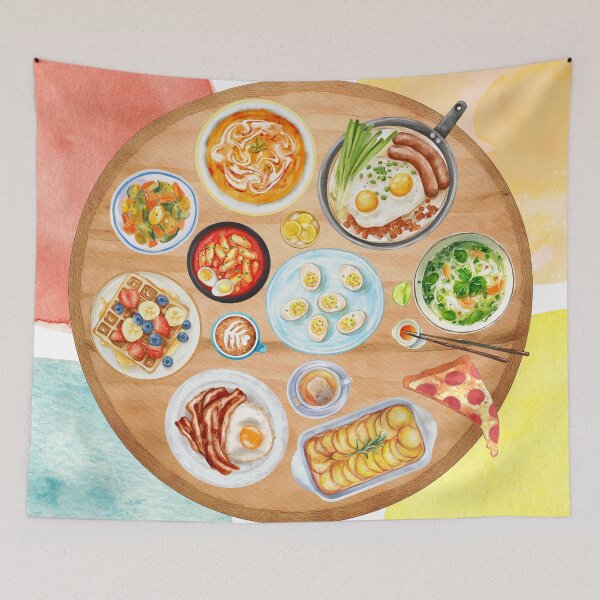 Item preview, Restaurant Brunch Food Table Top View designed and sold by Flip Your Pancake.