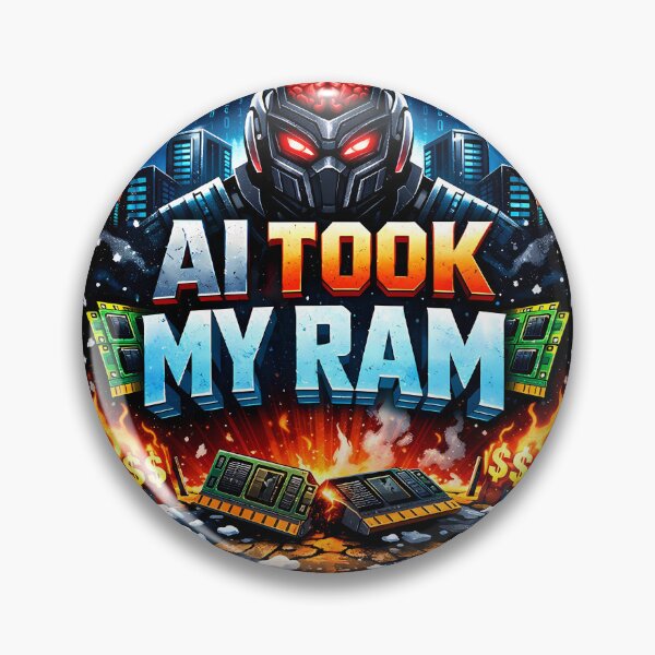 Item preview, AI Took My Ram - Ironic Meme designed and sold by TyxShop.