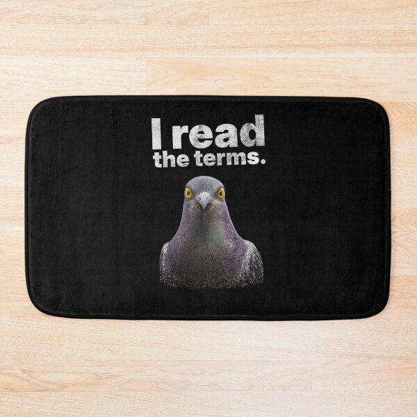 Item preview, I Read the Terms – Absurd Humor Pigeon Meme Sweatshirt designed and sold by Badsketchclub.