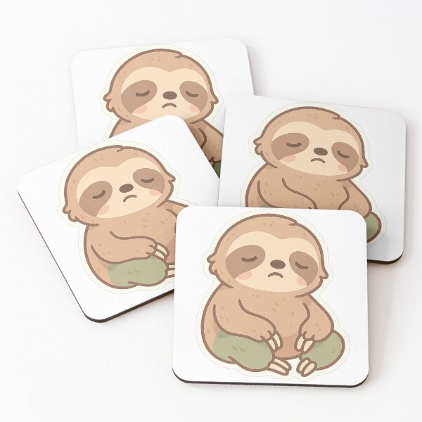 Item preview, Kawaii Playful Sloth Sticker designed and sold by StickMint.