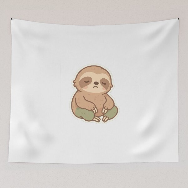 Item preview, Kawaii Playful Sloth Sticker designed and sold by StickMint.