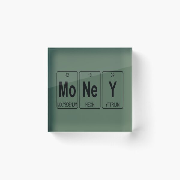 Item preview, Money Chemistry Meme (Mo Ne Y) designed and sold by GenZINISH.