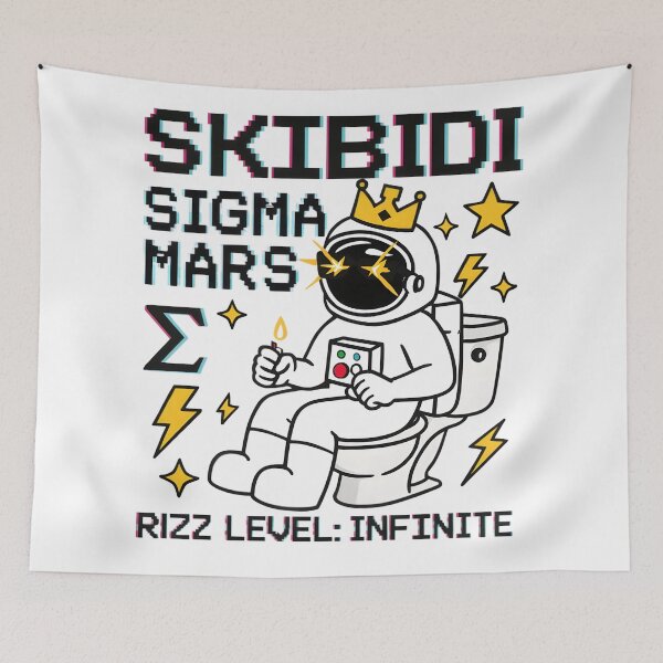 Item preview, Skibidi Sigma Mars Astronaut Throne designed and sold by AnnDesignStudio.