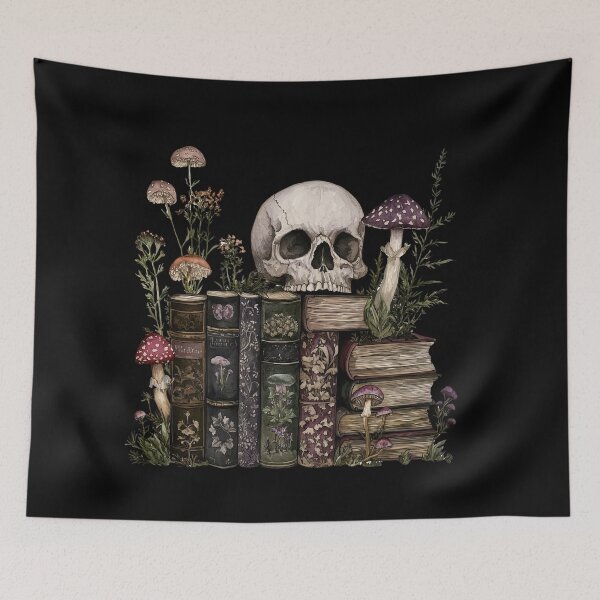 Item preview, Skull and Vintage Books designed and sold by Liededrom..