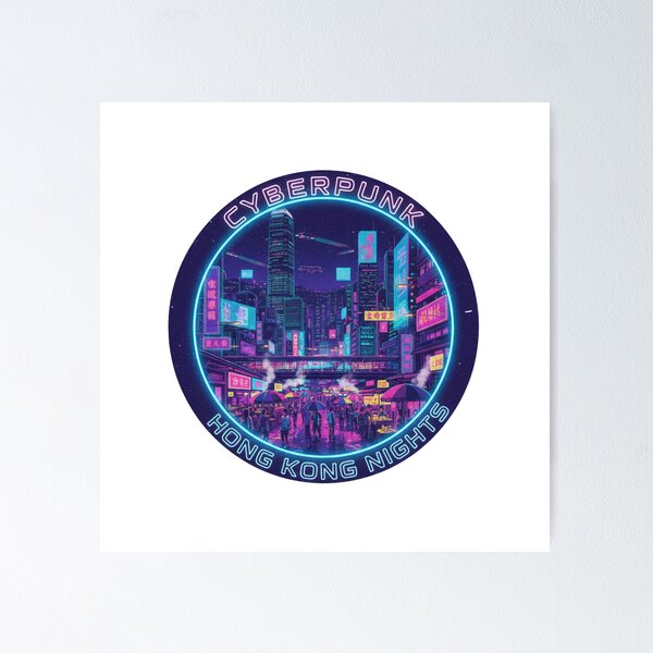 Artikelvorschau, Cyberpunk Hong Kong Nights – Futuristic Street Scene Edition entworfen und verkauft von Tily360.