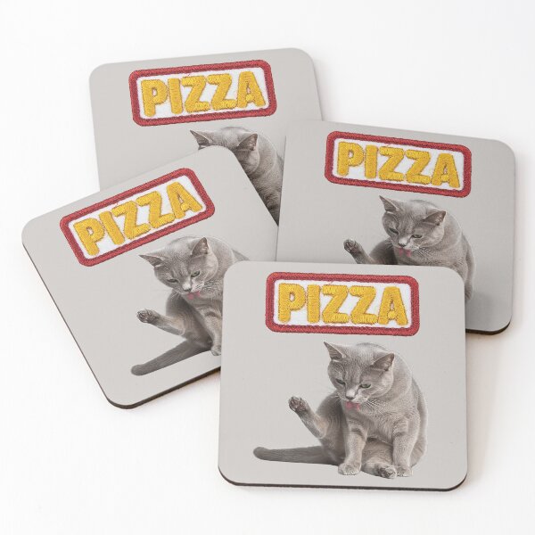 Item preview, Pizza – Dramatic Grooming Cat (Absurd) designed and sold by catastrocat.