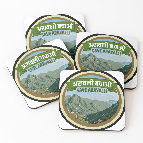 Item preview, Save Aravalli Mountains Conservation Logo | Indian Eco Activist Sticker Design designed and sold by LoveDesignMania.