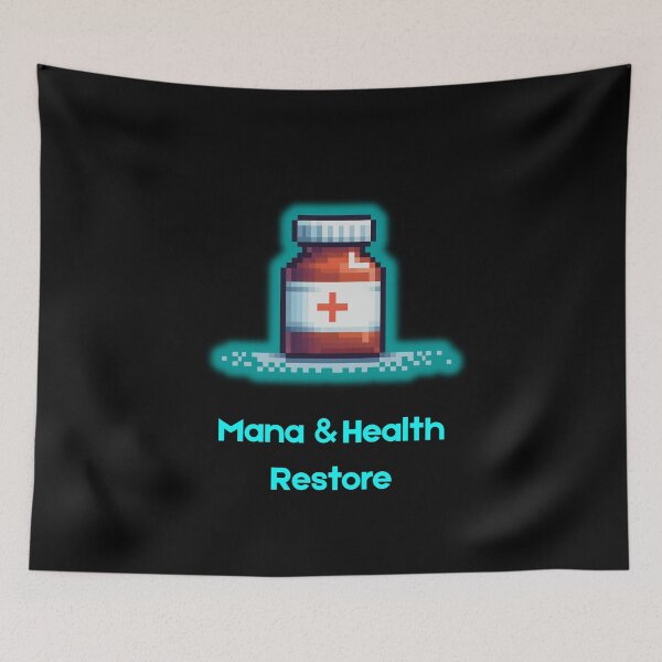 Item preview, RPG Potion Medicine Bottle - Mana & Health Restore designed and sold by JonyDG.