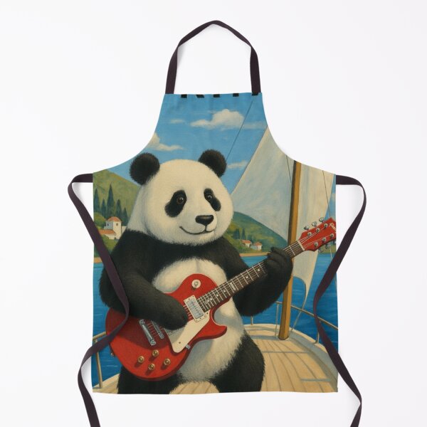 Item preview, Panda with an electric guitar. designed and sold by Alpaca Ridge.