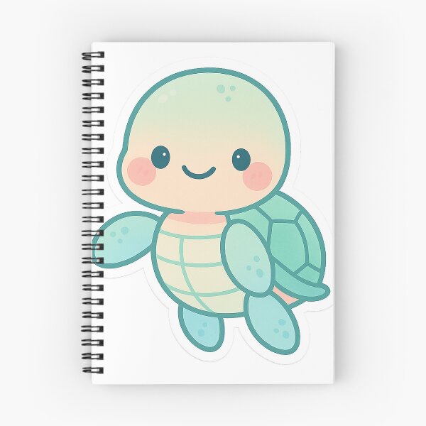 Item preview, Kawaii Happy Turtle Sticker designed and sold by StickMint.