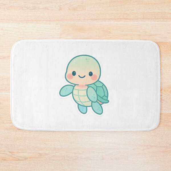 Item preview, Kawaii Happy Turtle Sticker designed and sold by StickMint.