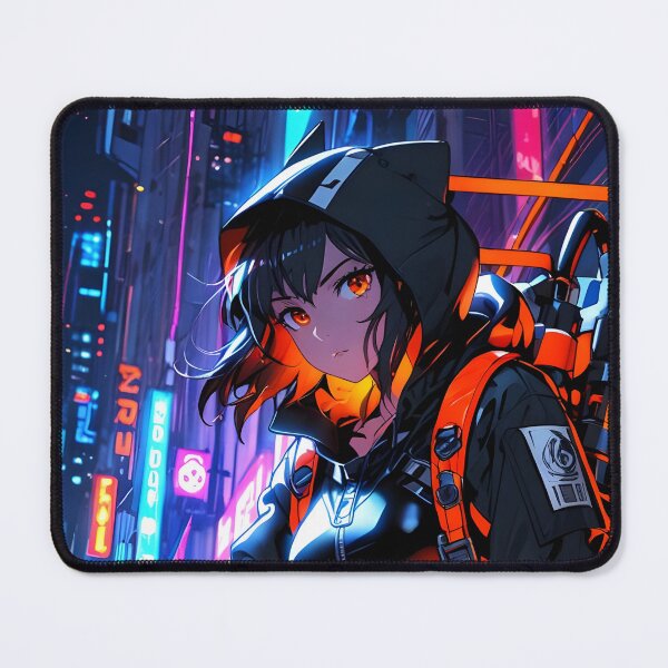 Item preview, ZERO: Cat Ear Hood Infiltrator | Cute Cyberpunk Anime Girl designed and sold by Sytrics.