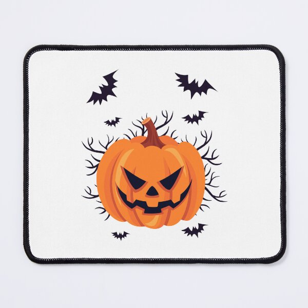 Item preview, Scary Halloween Pumpkin Face with Bats designed and sold by Horrify.