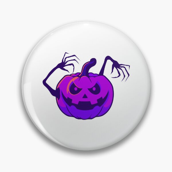 Item preview, Creepy Purple Pumpkin with Claw Hands – Halloween Jack O Lantern designed and sold by Horrify.