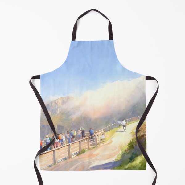 Item preview, Slieve League Sliabh Liag with Fog Over The Hill Watercolor designed and sold by OliDesigns.