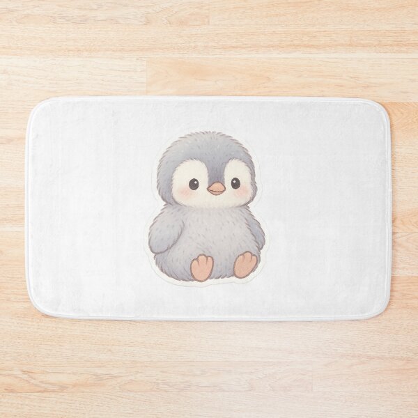 Item preview, Pegatina de pollito pingüino relajado en tonos pastel designed and sold by StickMint.