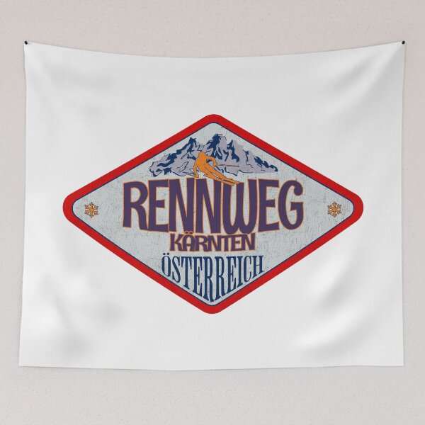 Item preview, Rennweg, Kärnten, Osterreich, Austria, Vintage skiing badge design designed and sold by Wanderful-roads.