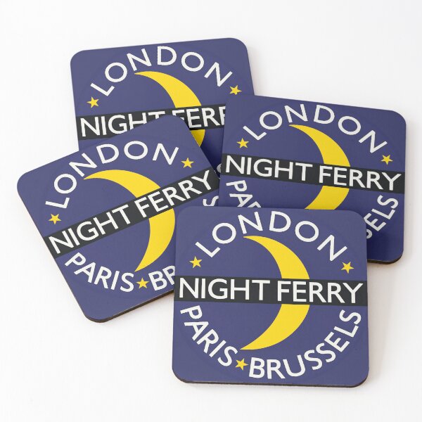 Item preview, London Paris Brussels Night Ferry Rail Train Route Emblem designed and sold by Maljonic.