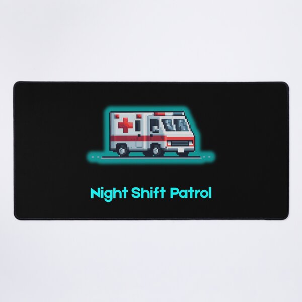 Item preview, 8-Bit Ambulance Truck - Night Shift Patrol designed and sold by JonyDG.