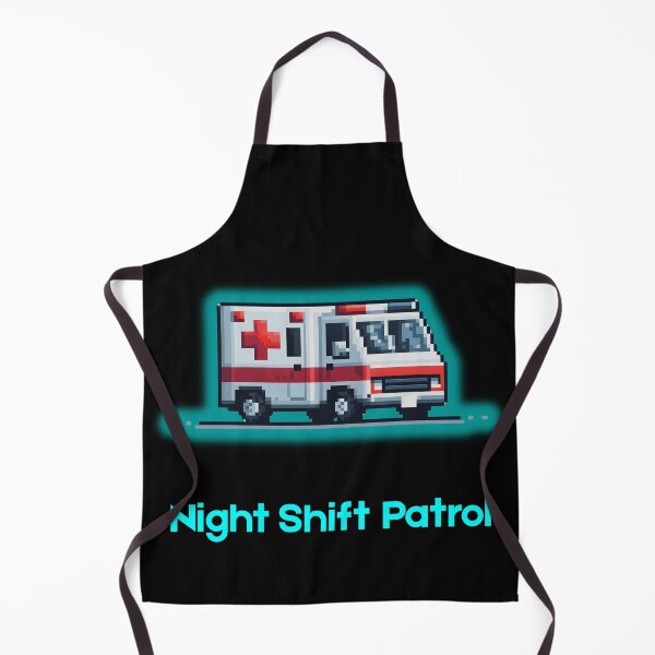 Item preview, 8-Bit Ambulance Truck - Night Shift Patrol designed and sold by JonyDG.