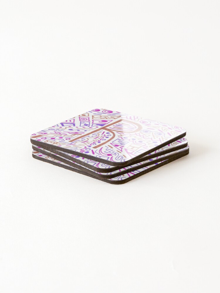 Thumbnail 4 of 5, Coasters (Set of 4), Abstract R 6 designed and sold by bosscott1998.