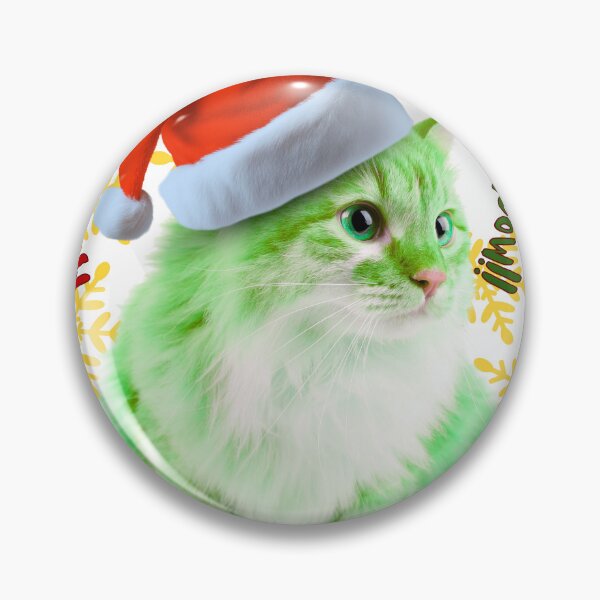 Item preview, Funny green grumpy cat Christmas  designed and sold by ZAHRA-M.