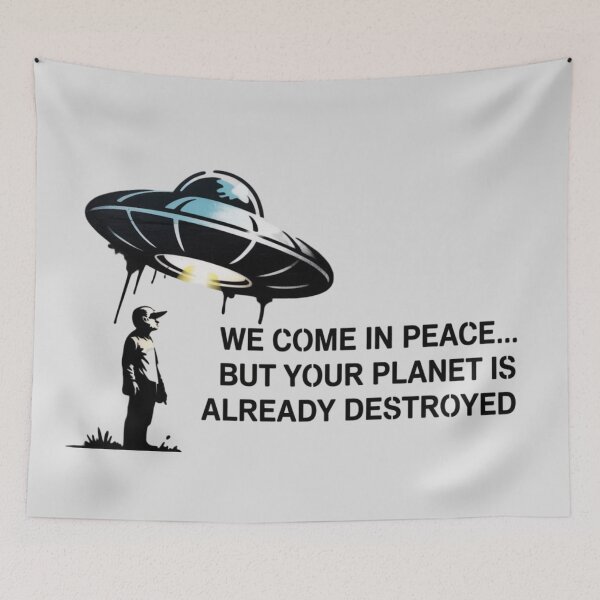 Item preview, UFO - We come in peace... but your planet is already destroyed designed and sold by 123ks.