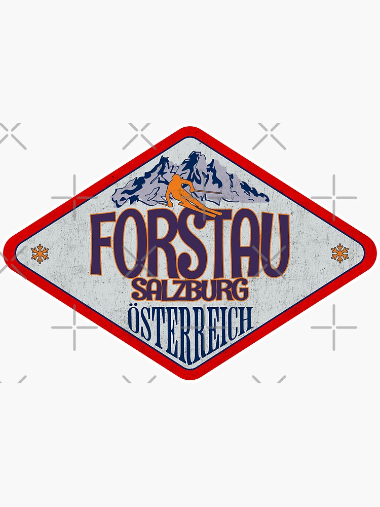 Autocollant Vintage Ski - Rifugio Furcia - Marebbe - Italie - Sticker Adesivo