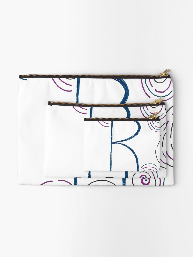 Thumbnail 2 of 4, Zipper Pouch, Abstract R 9 designed and sold by BScottDesign.