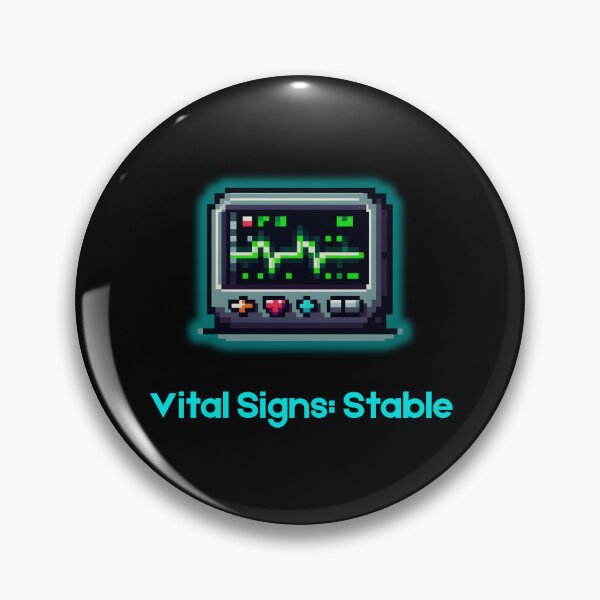 Item preview, Retro Flatline Monitor - Vital Signs: Stable designed and sold by JonyDG.