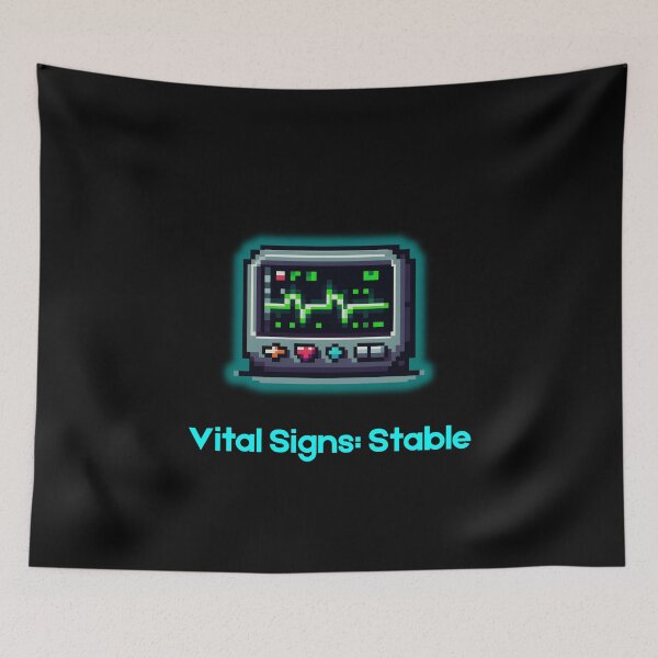 Item preview, Retro Flatline Monitor - Vital Signs: Stable designed and sold by JonyDG.