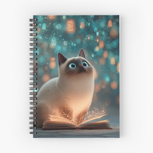 Artikelvorschau, Enchanted Book Portal Cat – Fantasy Bookish Cat Art for Dreamers & Cat Lovers  | Cat Lover | Book Lover | Gift idea entworfen und verkauft von VieUnique.