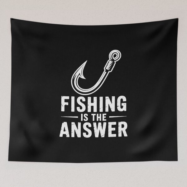 Item preview, Fishing is the Answer Funny Fishing Fisherman  designed and sold by sols.